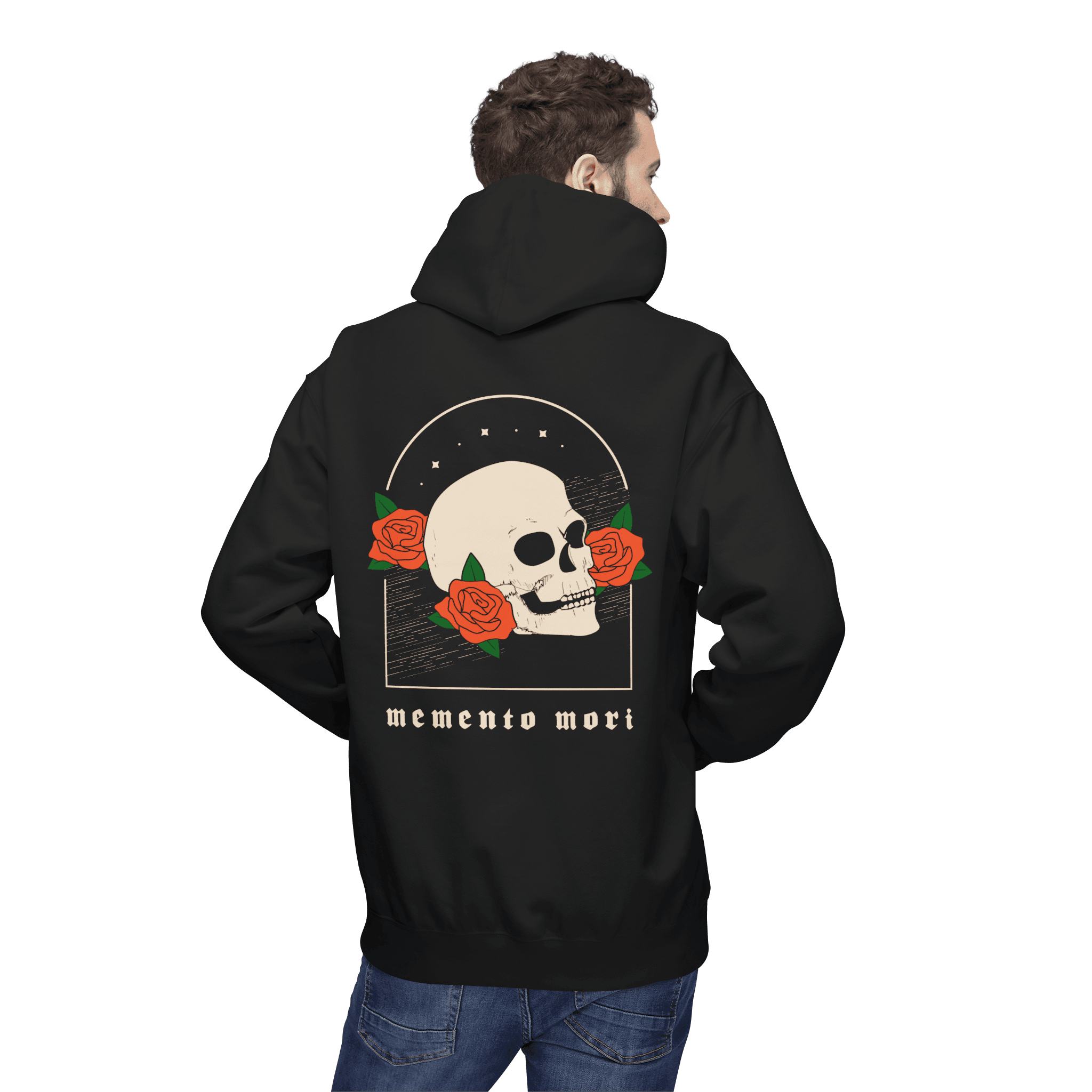 Memento Mori Hoodie Back Person