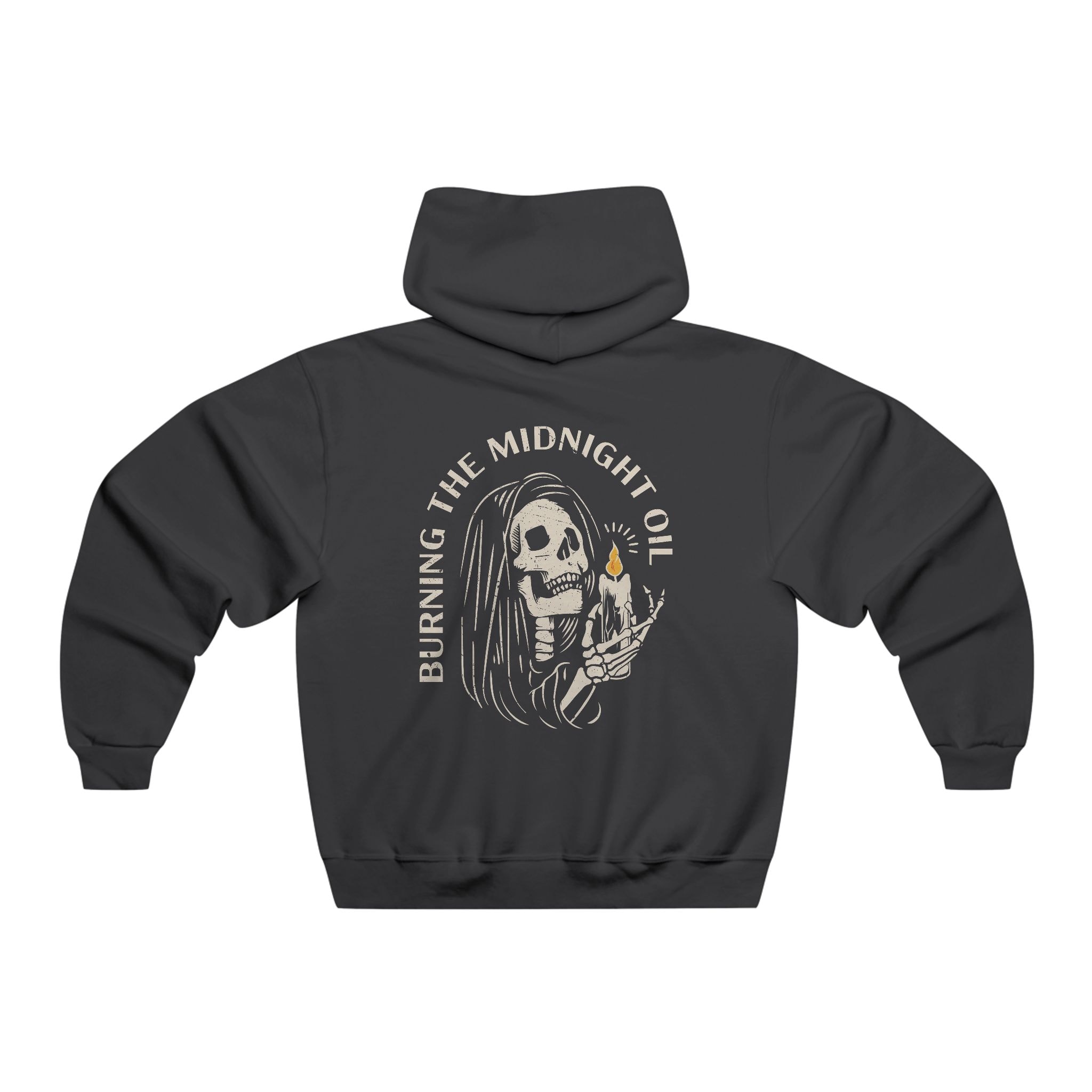 Burning the Midnight Oil Hoodie Back
