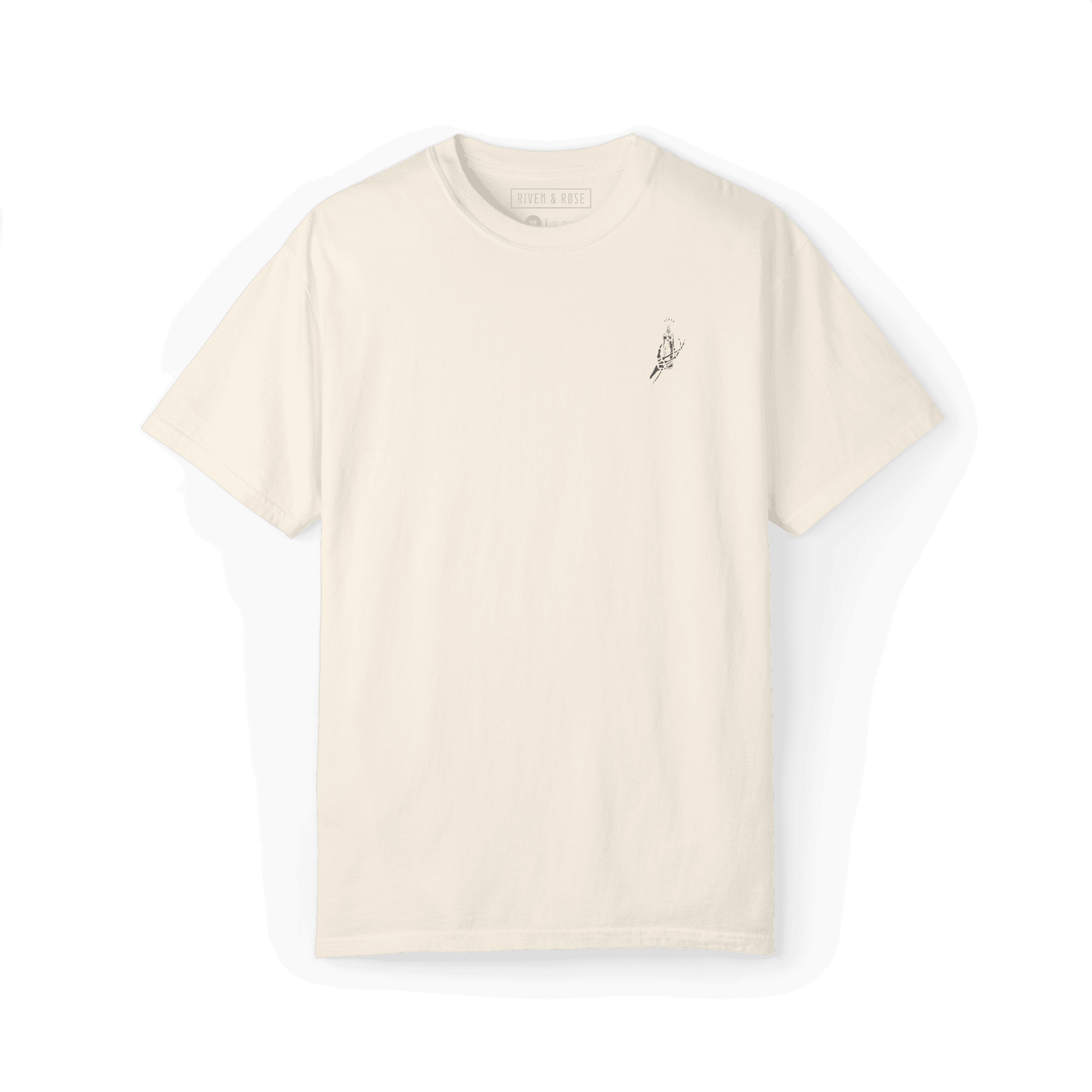 Burning the midnight oil t-shirt front ivory